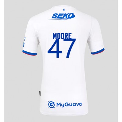 Rangers Mikey Moore #47 Auswärtstrikot 2025-26 Kurzarm Rangers Mikey Moore #47 Auswärtstrikot 2025-26 Kurzarm
